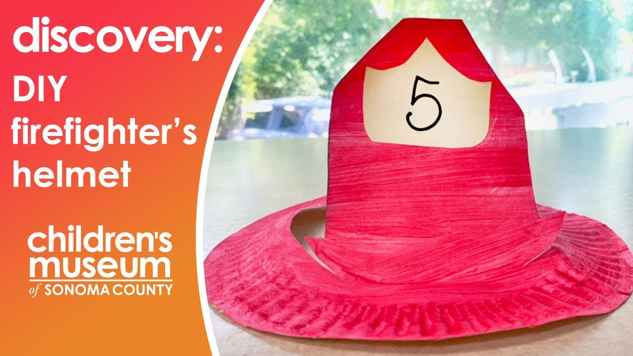 Easy DIY Fireman Hat Craft for Kids Simple, Stay at home Activity for