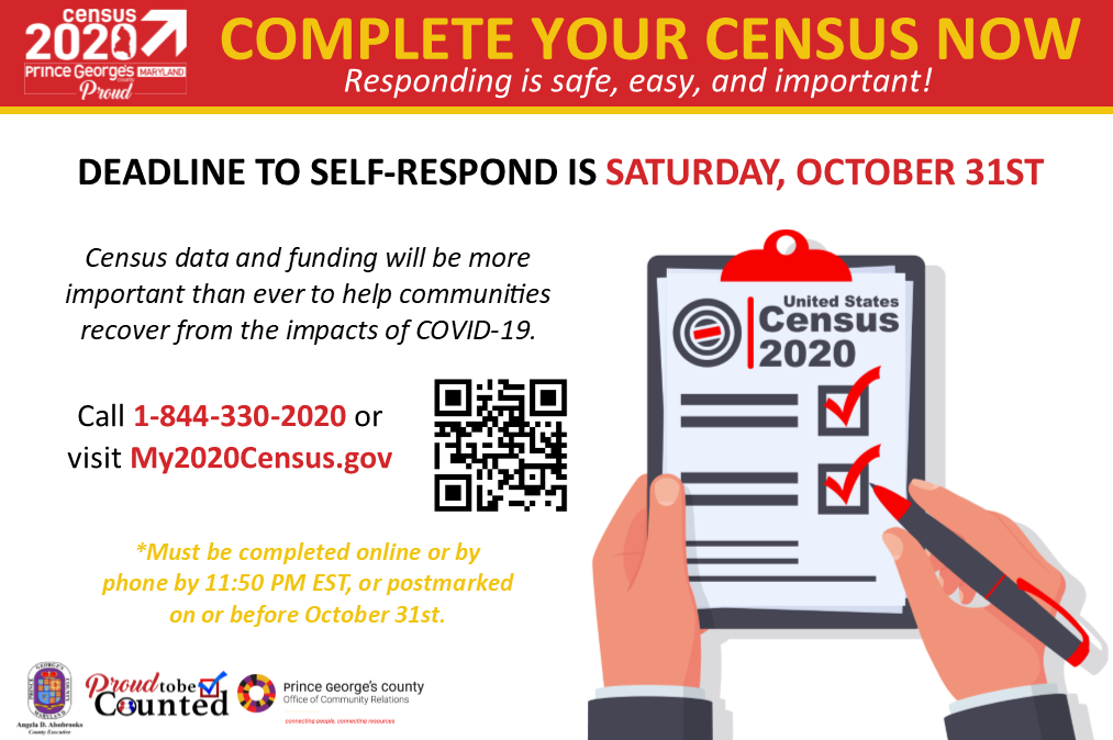 Census Deadline October 31