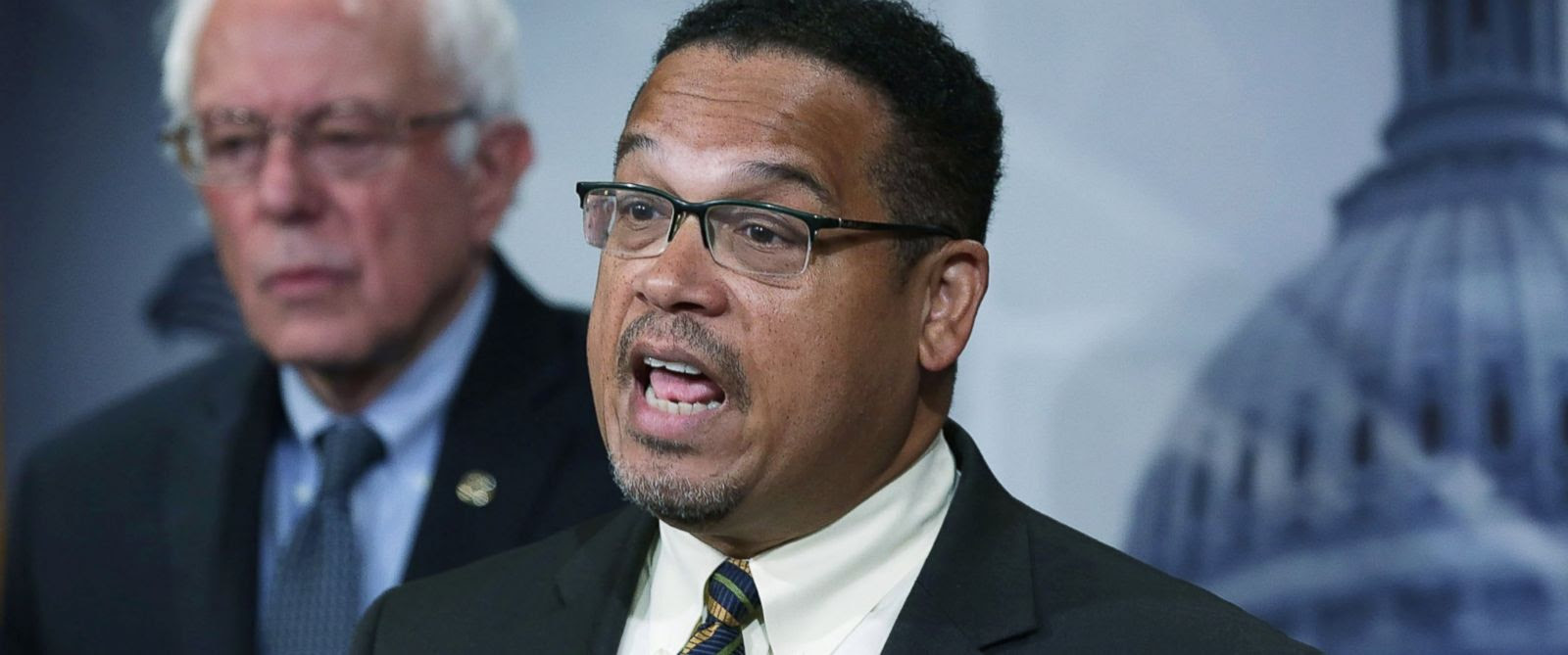 Image result for keith ellison bernie sanders