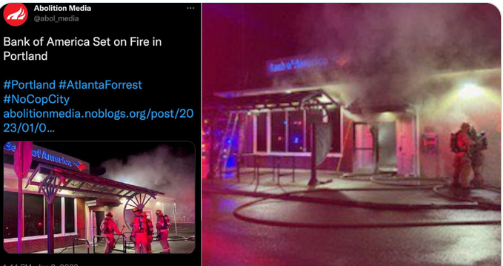 Portland Bank of America arson