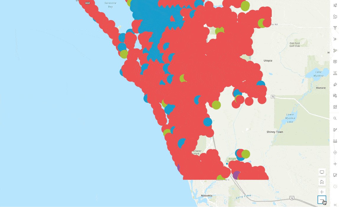 Find the best areas to canvass with cluster analysis that reveals areas with the highest density of potential voters.