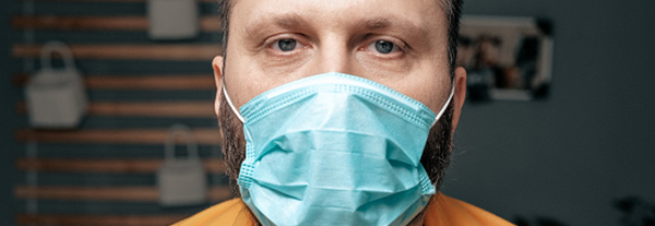 Man sick with COVID-19 at home