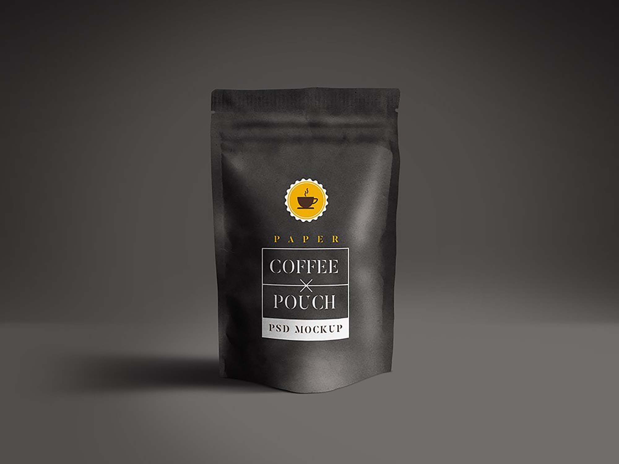 Free Paper Pouch Packaging Mockup (PSD)