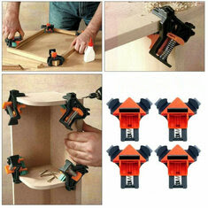 4pcs Woodworking 90 Degree Right Angle Clamp