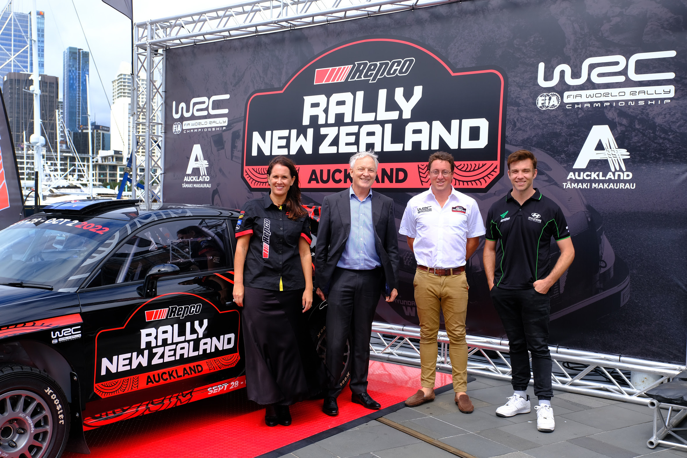 The rally’s service park and the REPCO rally village will be based on Auckland’s waterfront.