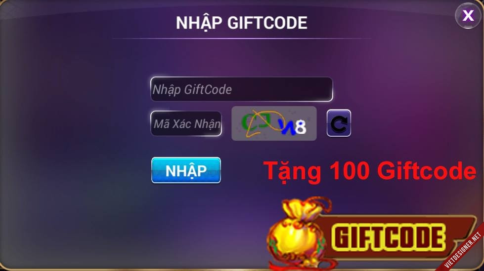 Nhận Giftcode miễn phí từ 500.000 đến 10.000.000 Gam từ GAMVIP  Cổng Game G88 XwL89u2