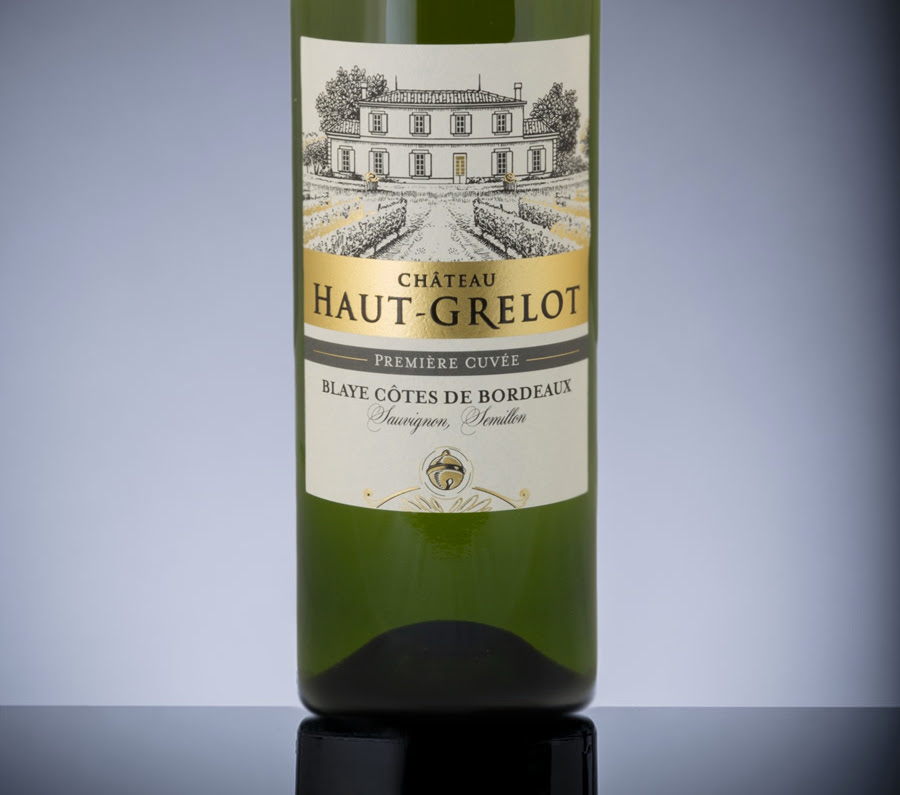 Bottle of Premier Cuvee Blaye Cotes de Bordeaux Blanc 2019 by Château Haut Grelot