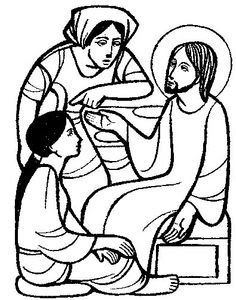 Mary, Martha, and Jesus
