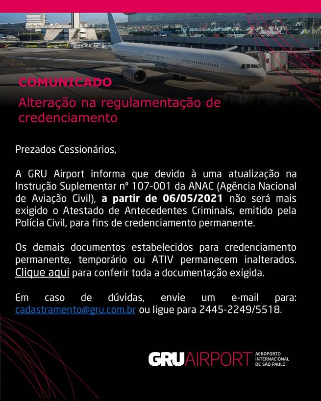 Comunicado GRU AIRPORT