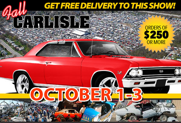 Free Shipping to Fall Carlisle - October1-3 - Ausley's Chevelle
