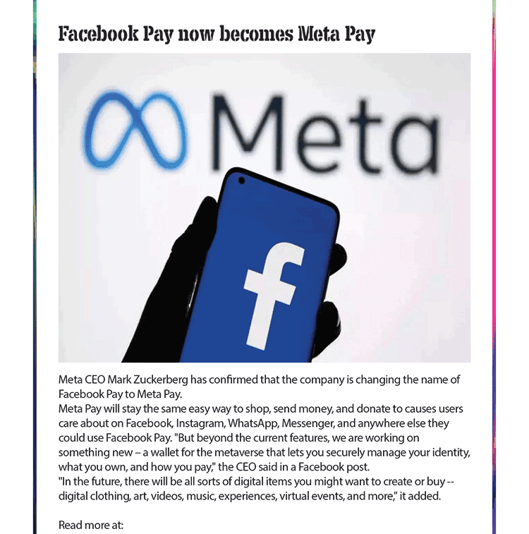 Facebook Pay now becomes Meta Pay