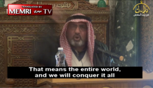 Muslim cleric: Time to establish caliphate, conquer Jerusalem, Rome, US, Russia, and the world, impose Sharia