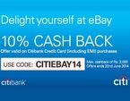 10% Cashback On Citibank Credit Card