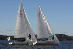 J/80s sailing in Finland Sailing League- off Helsinki