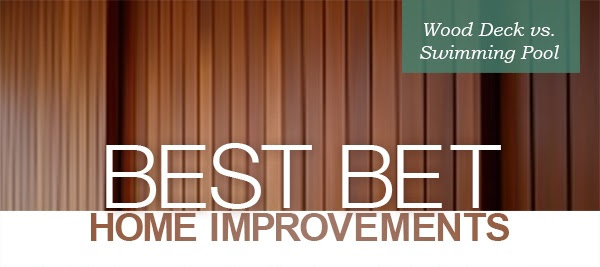Best Bet Home Improvements:Wood Deck vs. Swimming Pool