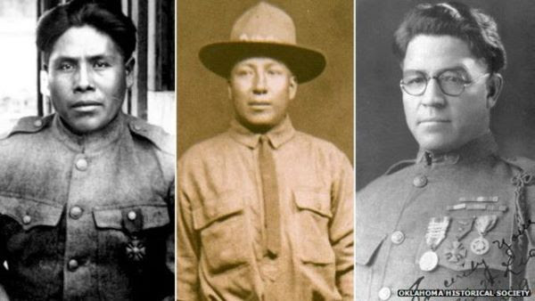 Soldados choctaw en Francia durante la Primera Guerra Mundial