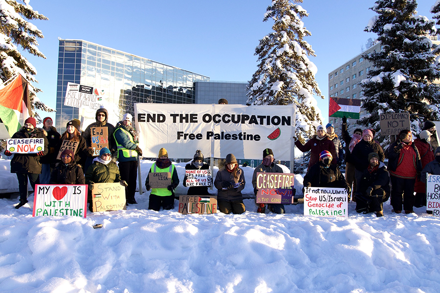 Fairbanks says End the Occupation