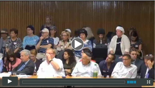 ZOA President Klein addressing Knesset about the importance of language in fighting Boycott, Divestment & Sanctions (BDS)