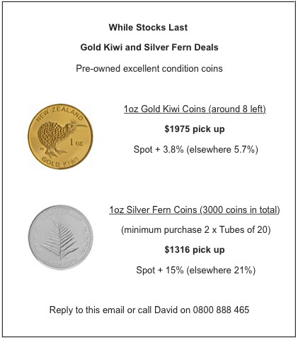 Gold and Silver Coin Deals