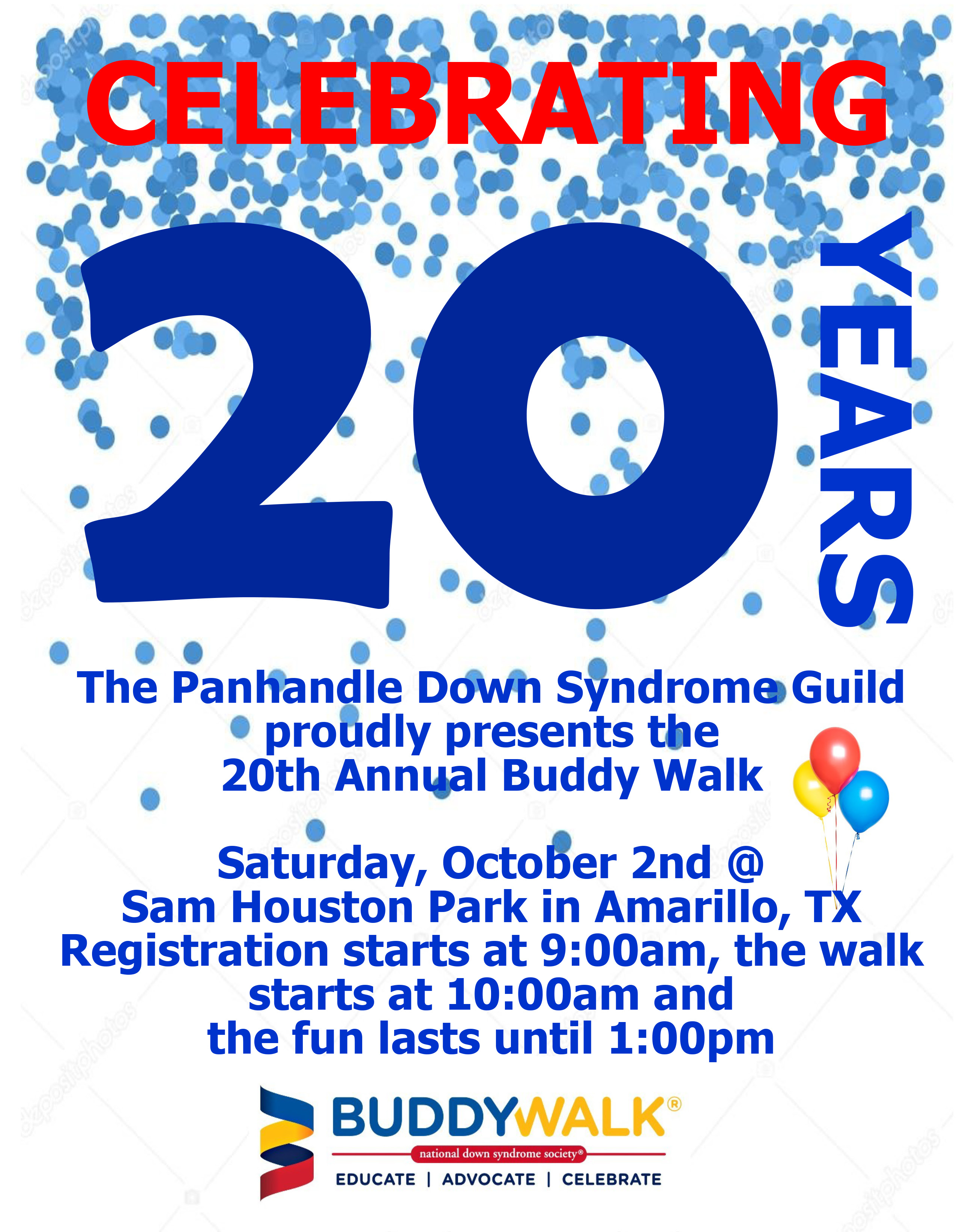 20th Annual Buddy Walk! @ Sam Houston Park