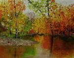 8 x 10 inch oil Fall Colors #5 - Posted on Tuesday, December 2, 2014 by Linda Yurgensen