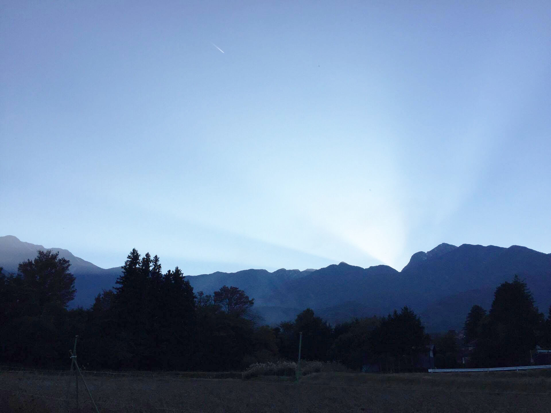 View of the Japanese Alps from Noriko’s home.