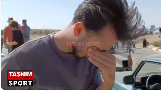 شاهد شاب إيراني يبكي بعد رؤيته لـ رونالدو