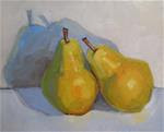 Two Pears, Leaning - Posted on Tuesday, December 23, 2014 by Lisa Kyle