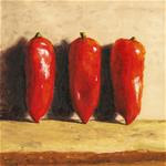 Three Peppers Standing - Posted on Wednesday, January 21, 2015 by Peter J Sandford