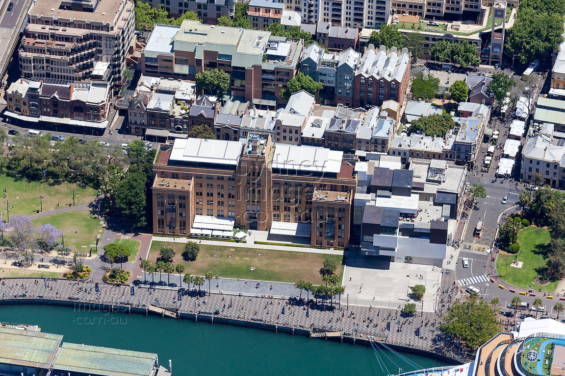 Aerial Stock Image Sydney Museum of Contemporary Art