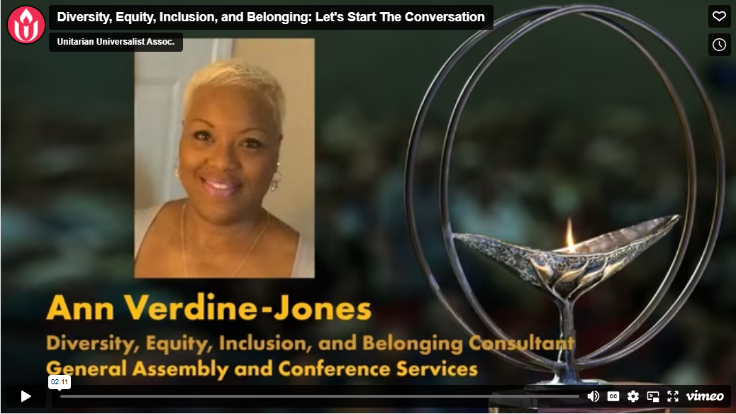 Link to video of Ann Verdine-Jones - GA Consultant for Diversity Equity Inclusion and Belonging