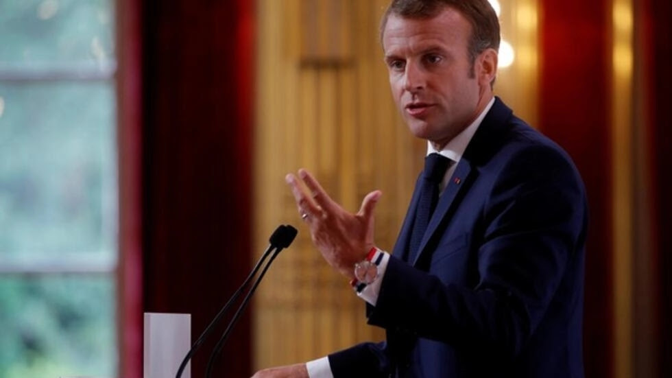 Le président français, Emmanuel Macron, lors de son discours annuel devant les ambassadeurs français. (Image d'illustration)