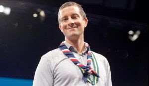 UK Scouts leader Bear Grylls says mosques tell him that Scouts offer “all ISIS gives people, but for good, not bad”