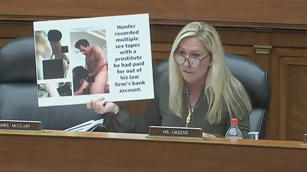 Fox News Censors MTG for Showing Hunter Biden Porn Pics During Whistleblower Hearing