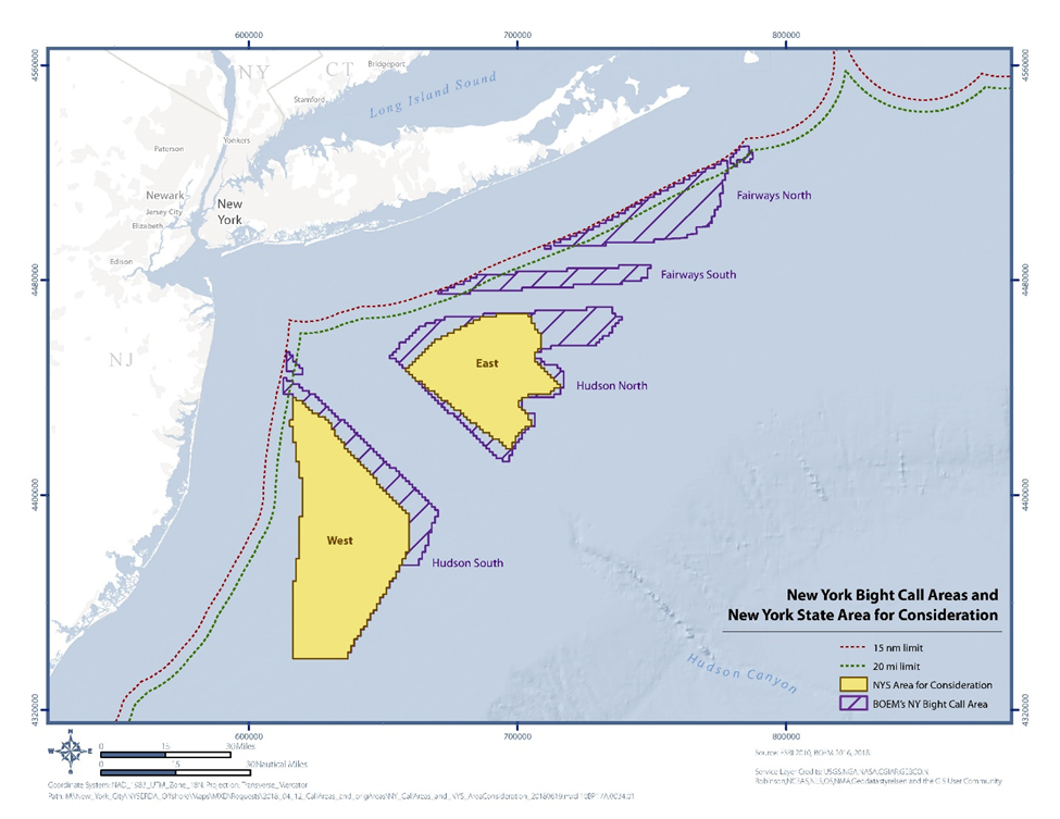 BOEM NY Bight Call Areas