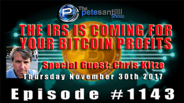 The IRS Is Coming for Your Bitcoin Profits! - Pete Santilli Live With Chris Kitze
