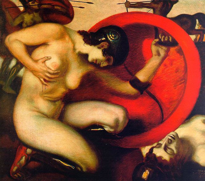Wounded Amazon 1904 (700x616, 94Kb)