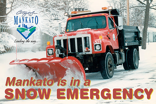 Mankato is in a snow emergency graphic