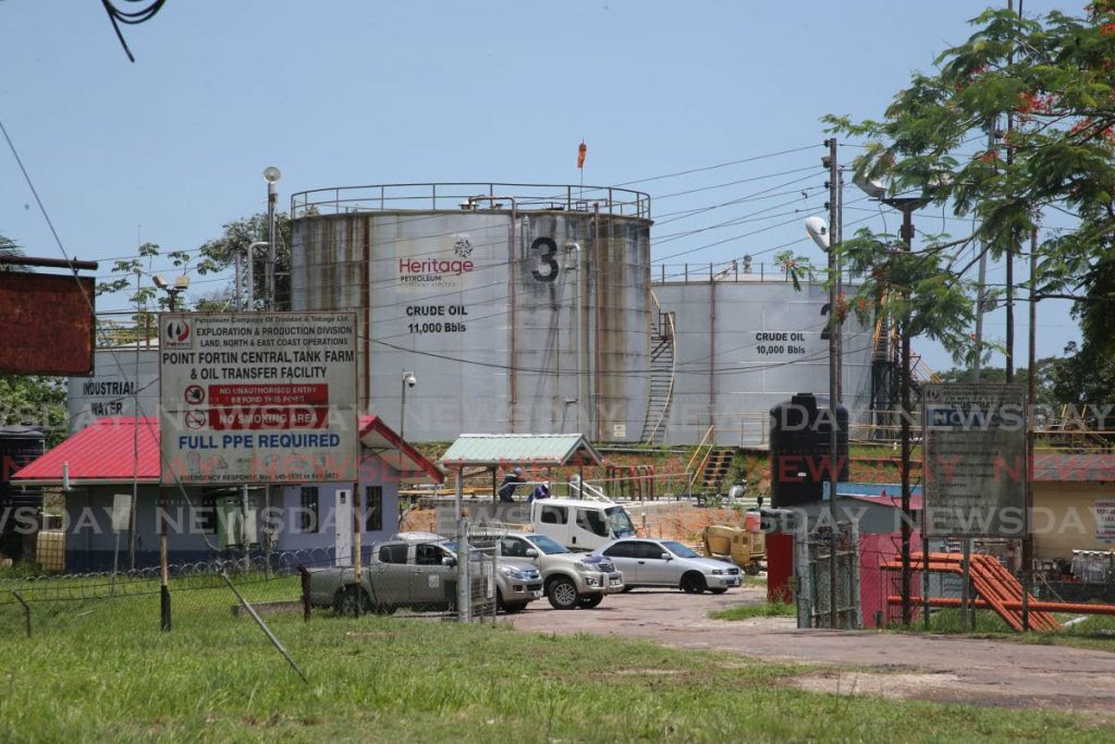 Heritage Petroleum tank farm on the Southern Main Road, Point Fortin. Heritage on Thursday reported earnings of $5.4 billion and $1.4 billion in profit in ten months up to September 30, 2019. - Lincoln Holder