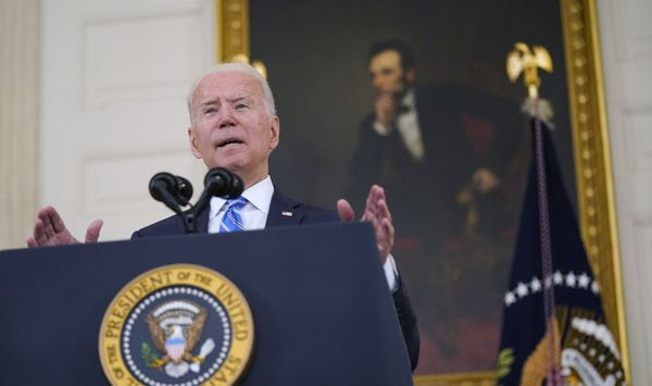 President Joe Biden speaks about the economy and his infrastructure agenda in the State Dining Room of the White House, in Washington, Monday, July 19th, 2021. (AP Photo/Andrew Harnik)