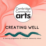 A logo for Creating Well, a training programme for creative community tutors by CCA