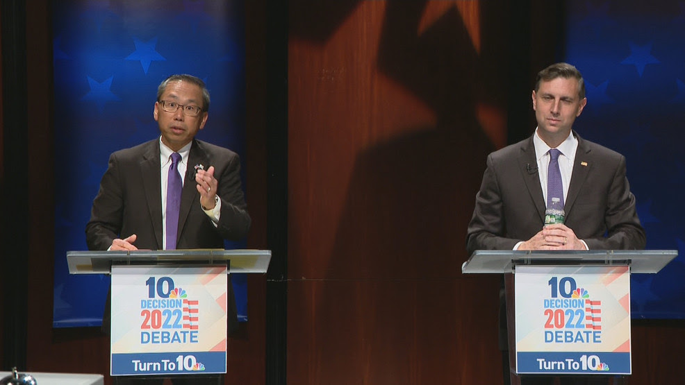  Magaziner, Fung touch on inflation, police funding and abortion in NBC 10 debate