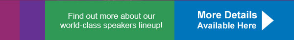 Find out more about our world-class speakers lineup!