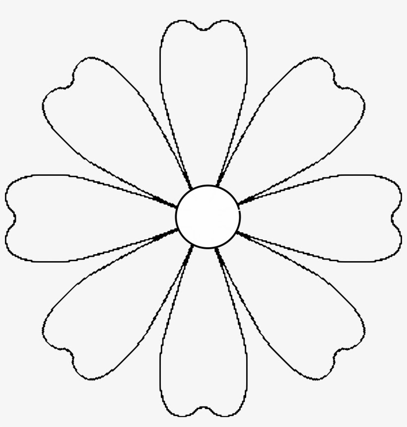 Picture Freeuse Download Flower Daisy Template Big 8 Flower Petal