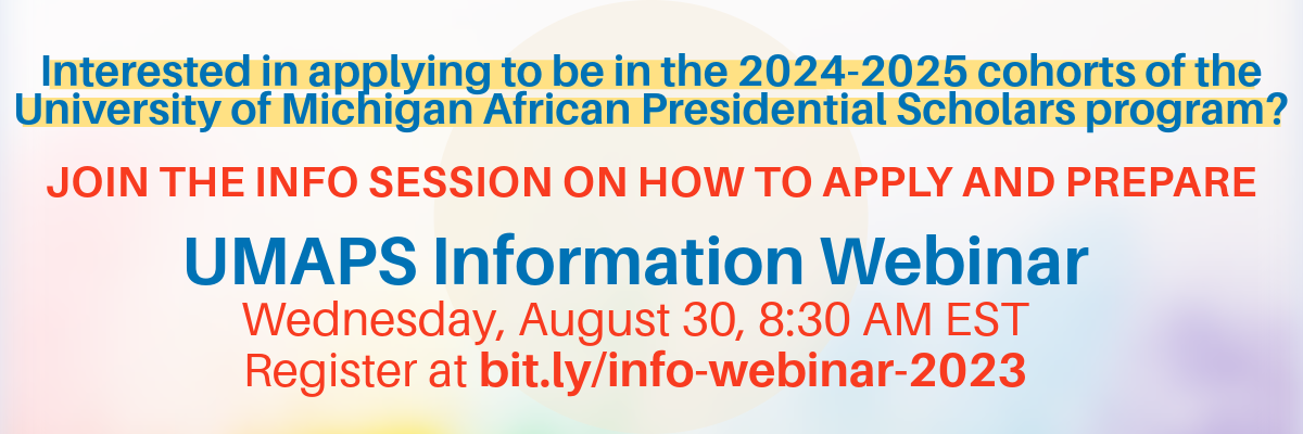 image shows banner of the info session webinar on August 30th at 830 AM