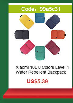 Original Xiaomi 10L 8 Colors Level 4 Water Repellent Backpack