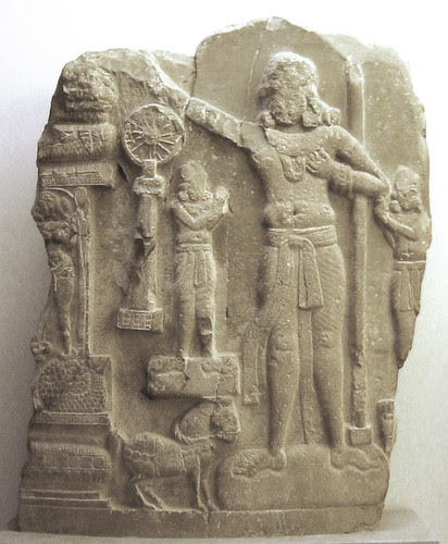 A c. 1st century BCE Indian relief from Amaravathi village, Andhra Pradesh. From wikimedia.org
