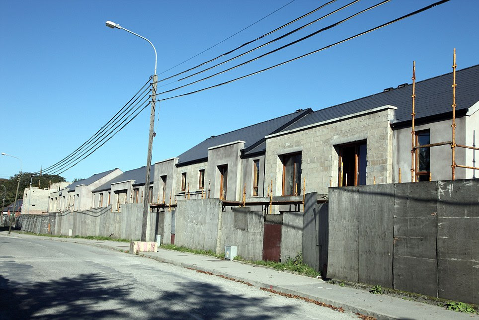 Down tools: The Irish ghost estate at Carickmacross, County Monaghan, where work stopped in October 2010