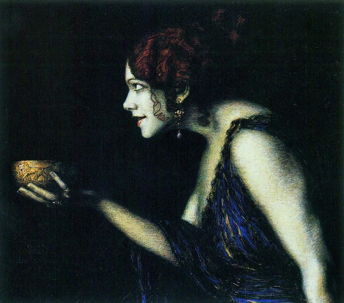 Tilla Durieux as Circe (Тилла Дюрье в роли Цирцеи около) 1913 (700x617, 128Kb)