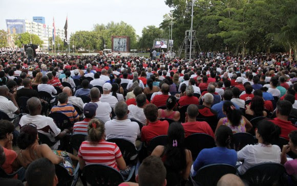 Asiste Raúl Castro al Acto Central por el Asalto al Cuartel Moncada en Artemisa. Foto: Ismael Francisco/ Cubadebate